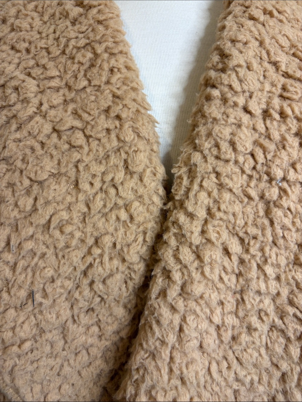 NORDIC BEACH Original Sherpa Wrap Jacket Camel ONE SIZE - Picture 4 of 15